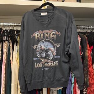 Bing Charcoal Graphic Women's Crewneck Sweatshirt